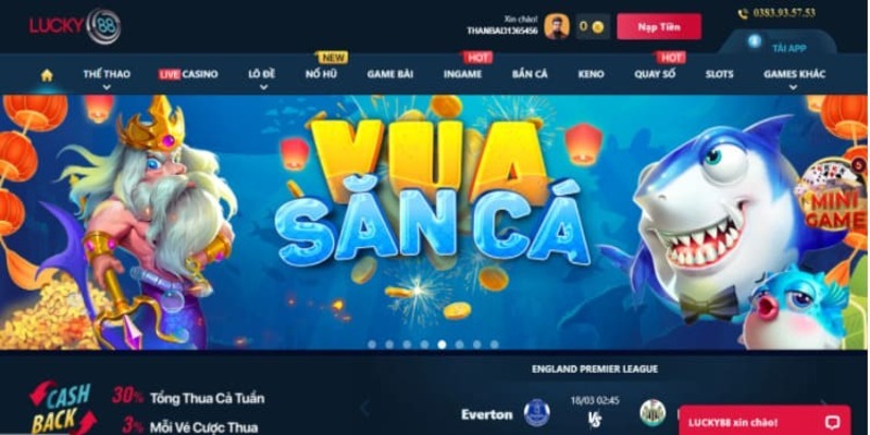 Vua săn cá được ưa chuộng trong bắn cá Lucky88